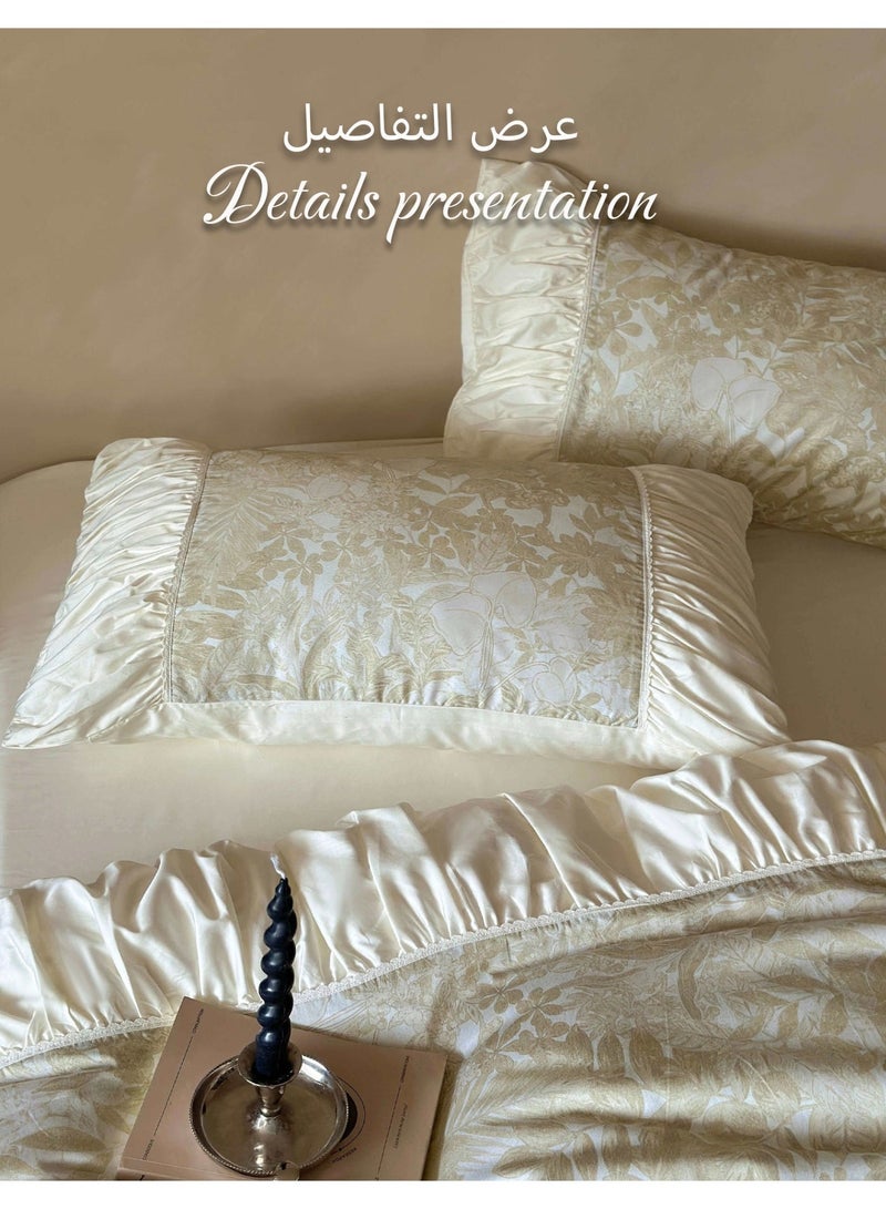 LUBANHOME Bedding set: Includes 1 bed sheet (245*250cm), 1 quilt cover (200*230cm), and 2 pillowcases (48*74cm). Suitable for 1.5-meter single bed or  1.8-meter double bed. - Image 5